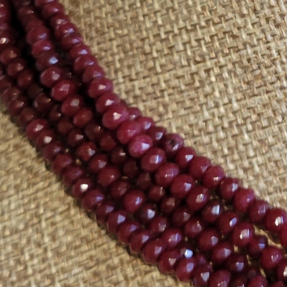 Natural Ruby Untreated Dainty Necklace - Picture 6 of 15